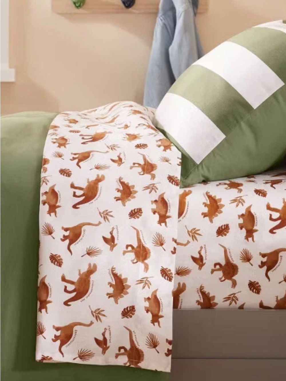 TWIN Dinosaur 3Pc Sheet Set 100% Cotton TC220 Kids Bedding Brushed for Softness - Picture 4 of 9